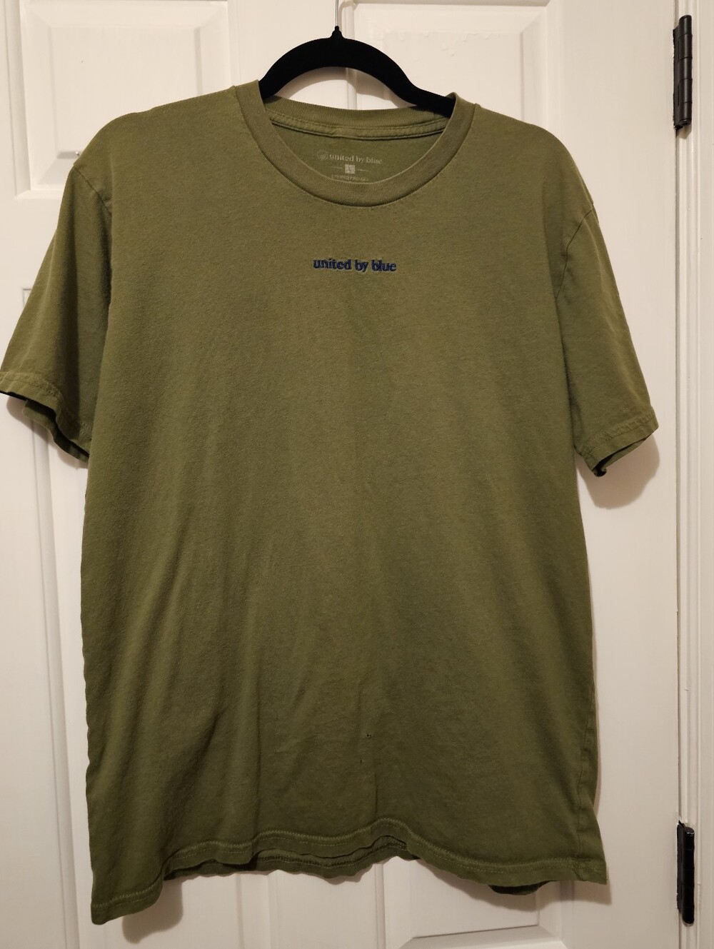 United By Blue Men’s Large Olive Green Organic Cotton Logo T-Shirt